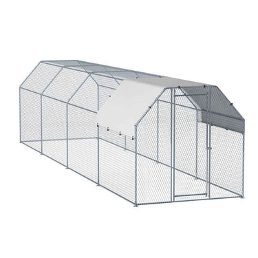 i.Pet Chicken Coop Cage Run Rabbit Hutch Large Walk In Hen House Cover 8mx2mx2m